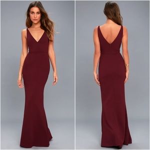 Lulus Burgundy Dress